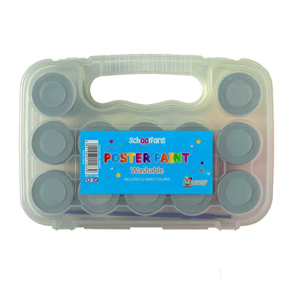 گواش12رنگ20گرمی کیفی طلقی اسکول فنز کد92481