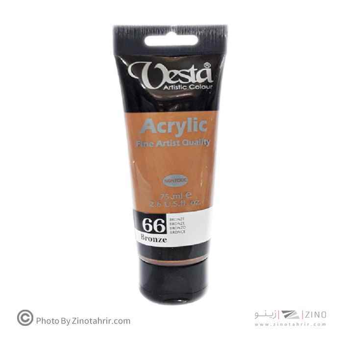 رنگ اکریلیک 75میل رنگ خاص وستا کد66