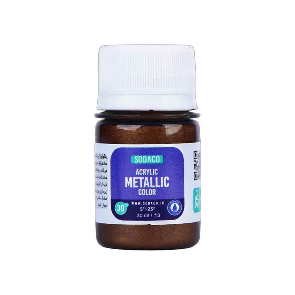 اکریلیک متالیک30میل سوداکو قهواه ای کد00203
