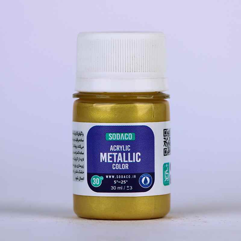 اکریلیک متالیک30میل سوداکو طلایی کد00291
