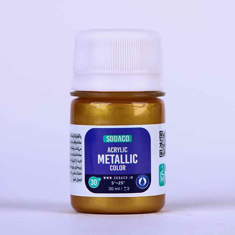اکریلیک متالیک30میل سوداکو طلایی رویال کد00299