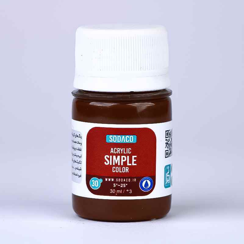 اکریلیک ساده30میل سوداکو قهوه ای روشن کد00302