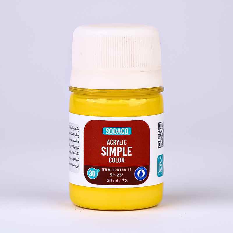 اکریلیک ساده30میل سوداکو لیمویی کد00307