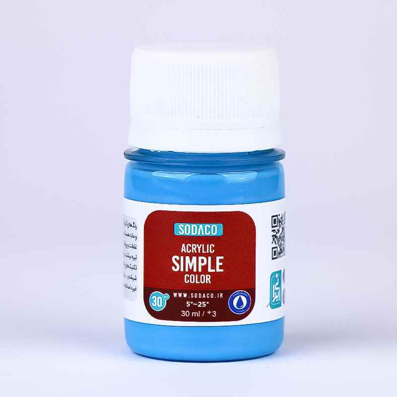 اکریلیک ساده30میل سوداکو آبی روشن کد00310