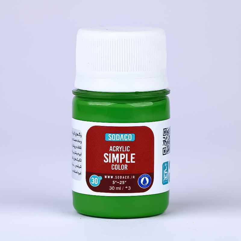 اکریلیک ساده30میل سوداکو سبز روشن کد00311