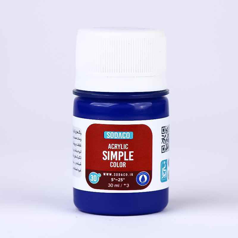 اکریلیک ساده30میل سوداکو آبی کد00321