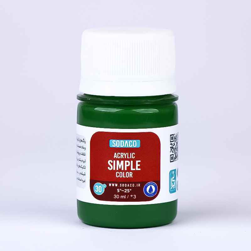اکریلیک ساده30میل سوداکو سبز کد00337