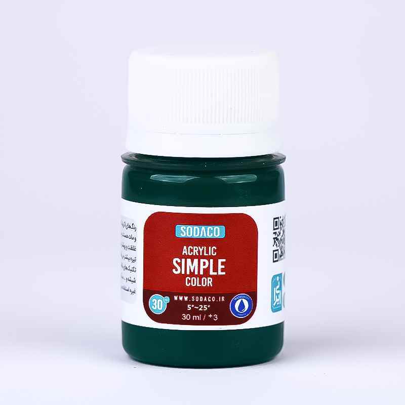 اکریلیک ساده30میل سوداکو سبز سیر کد00343