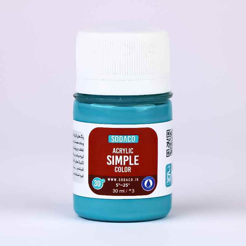 اکریلیک ساده30میل سوداکو فیروزه ای کد00393