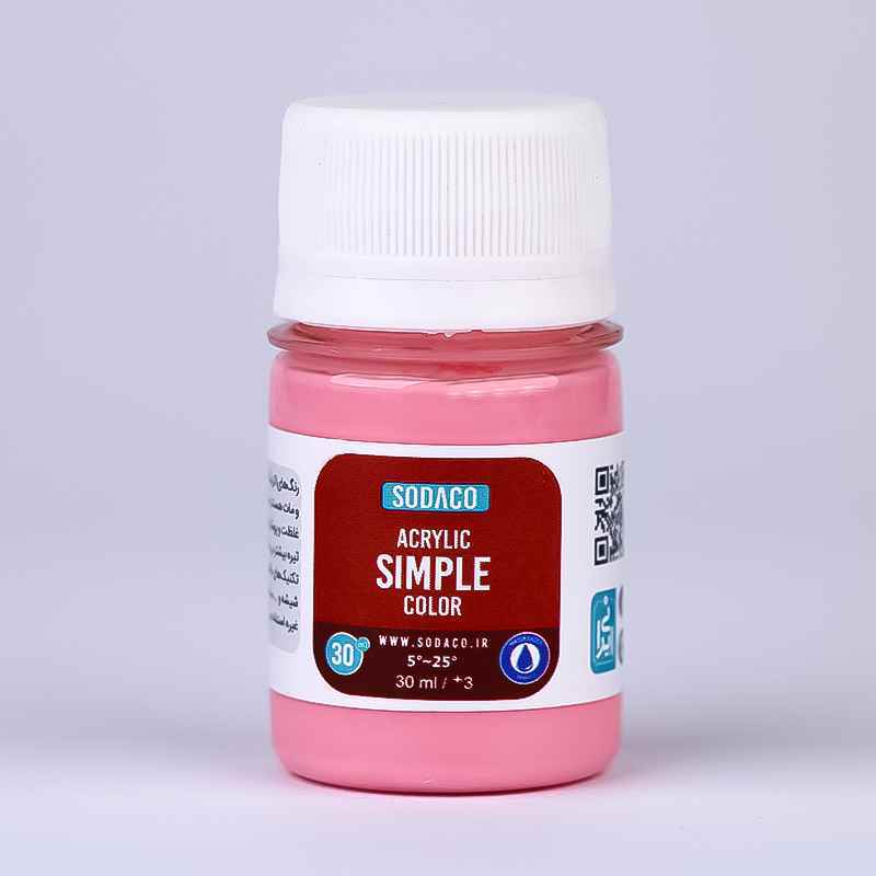 اکریلیک ساده30میل سوداکو صورتی کد00394