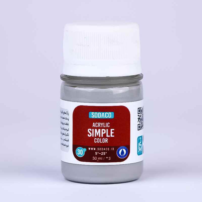 اکریلیک ساده30میل سوداکو طوسی کد00395