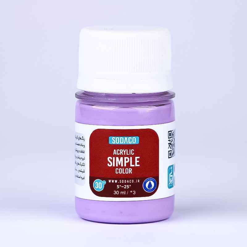 اکریلیک ساده30میل سوداکو بنفش روشن کد00397