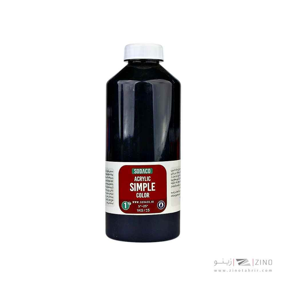 اکریلیک ساده1000میل سوداکو مشکی کد05324