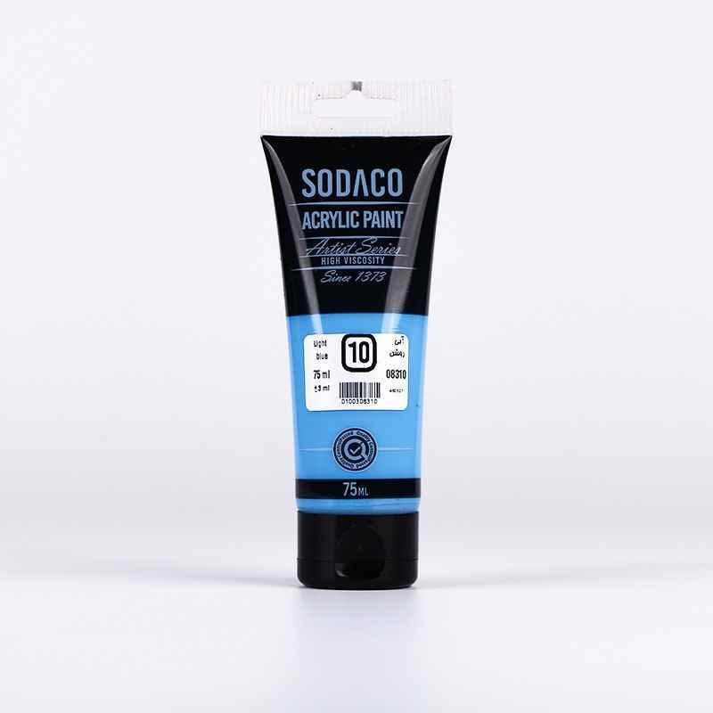 اکریلیک ساده تیوپی75میل سوداکو آبی روشن کد08310