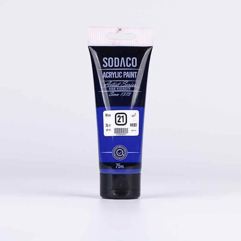 اکریلیک ساده تیوپی75میل سوداکو آبی کد08321