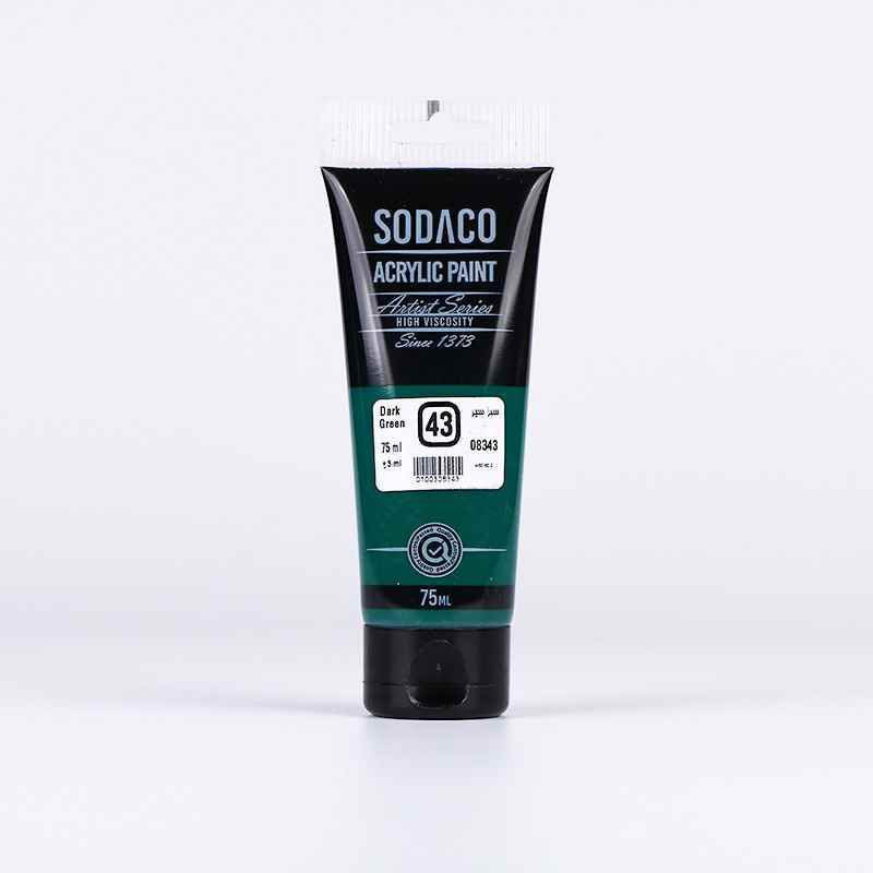 اکریلیک ساده تیوپی75میل سوداکو سبز سیر کد08343