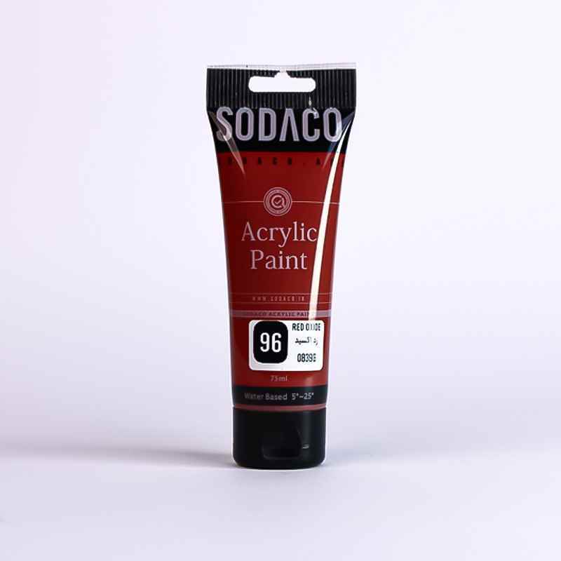 اکریلیک ساده تیوپی75میل سوداکو رد اکسید کد08396