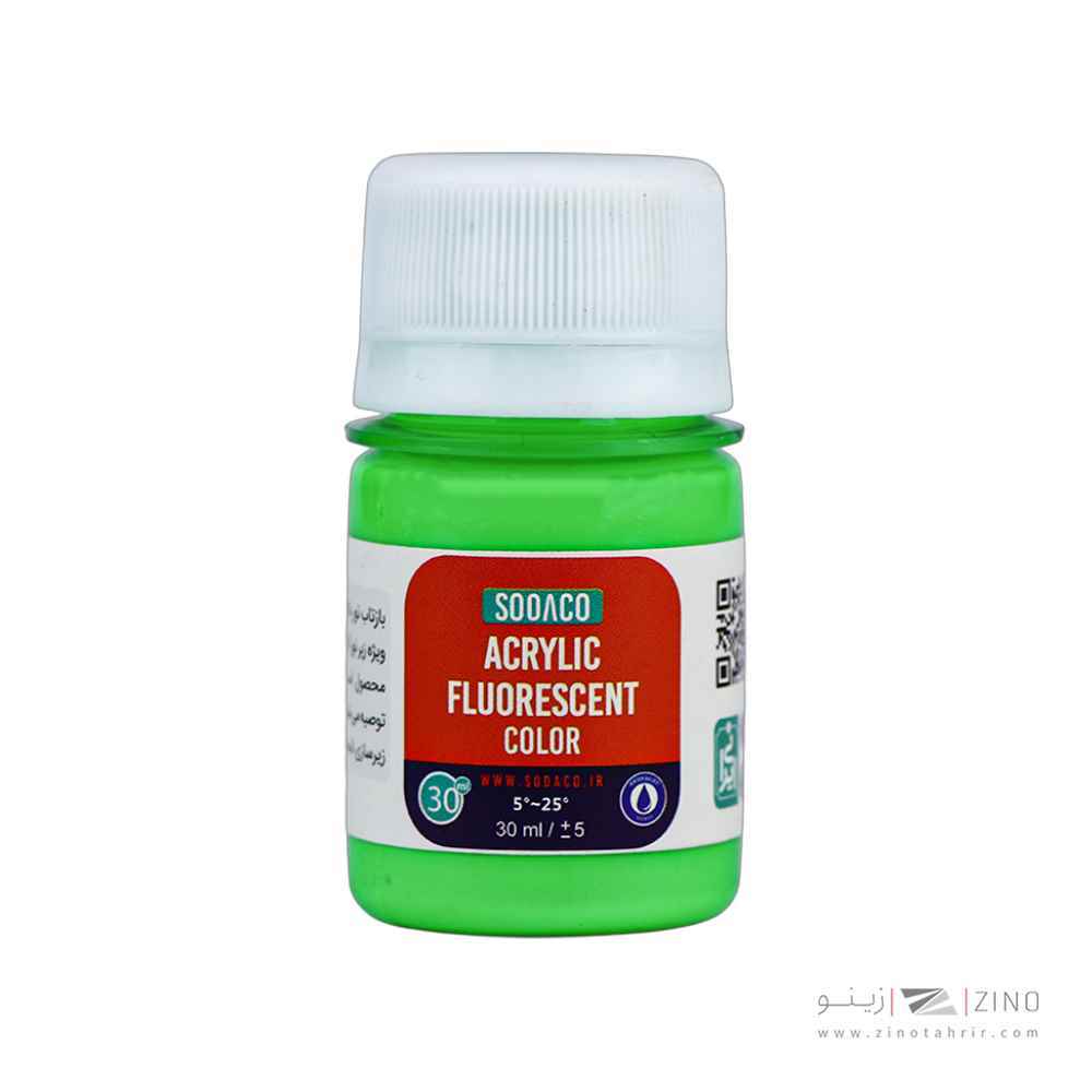 اکریلیک فلورسنت 30میل سوداکو سبز کد00711