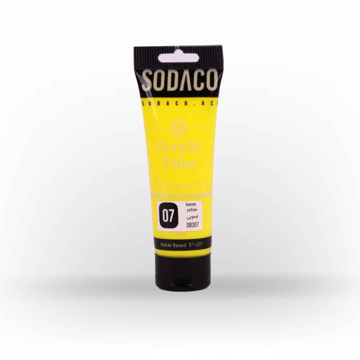 اکریلیک ساده تیوپی75میل سوداکو لیمویی کد08307