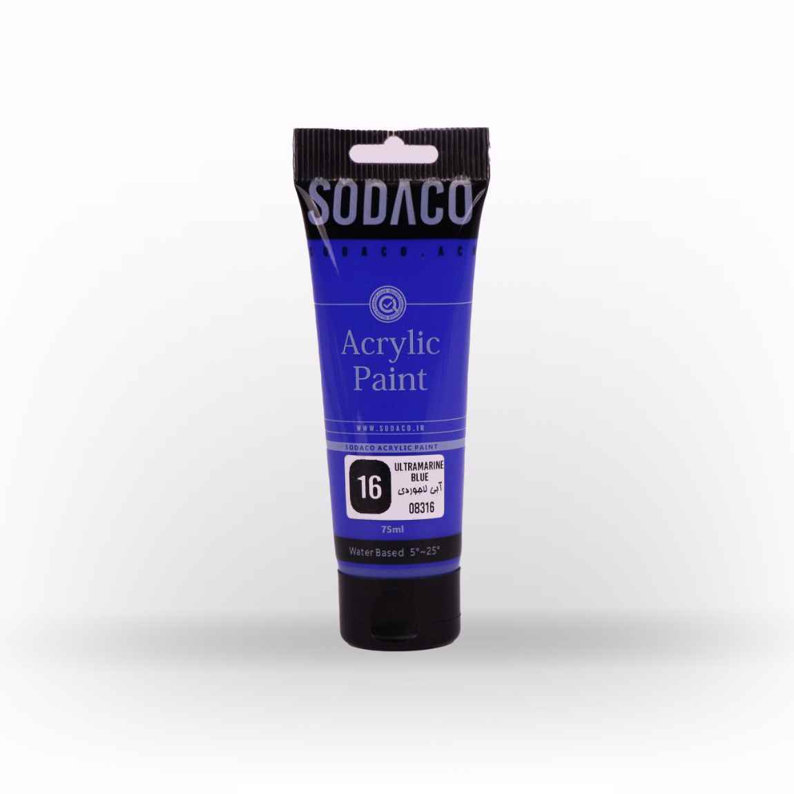 اکریلیک ساده تیوپی75میل سوداکو آبی لاجوردی کد08316