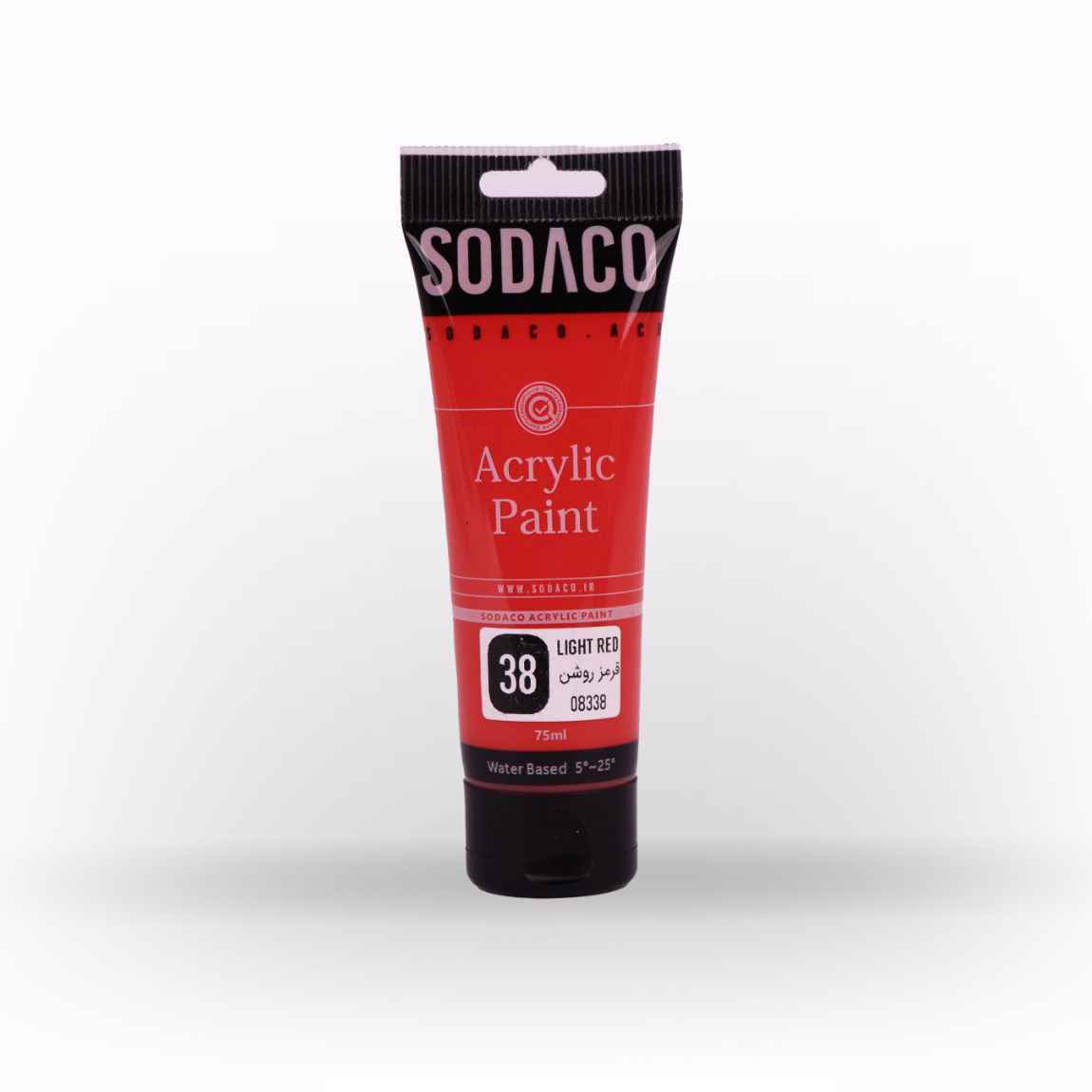 اکریلیک ساده تیوپی75میل سوداکو قرمز روشن کد08338
