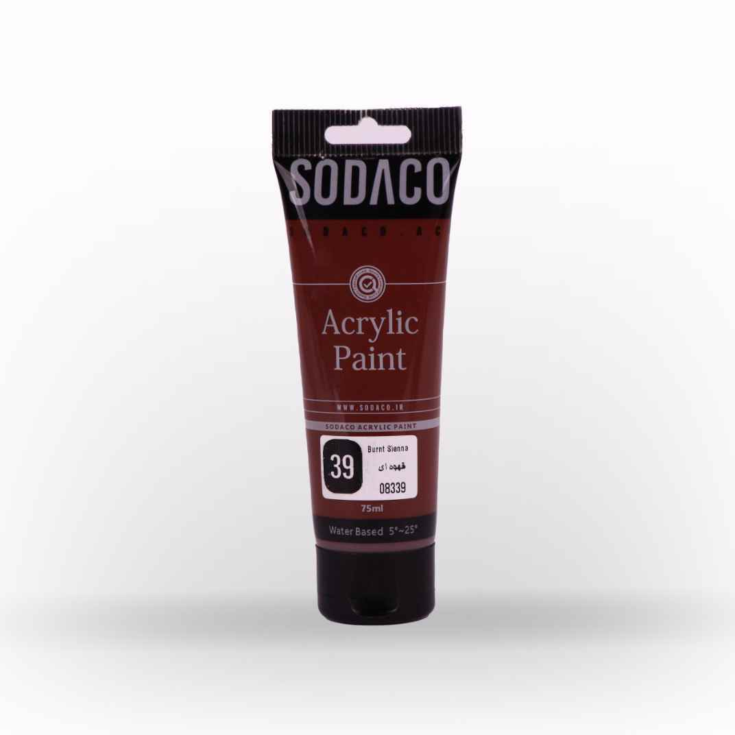 اکریلیک ساده تیوپی75میل سوداکو قهوه ای سینا کد08339