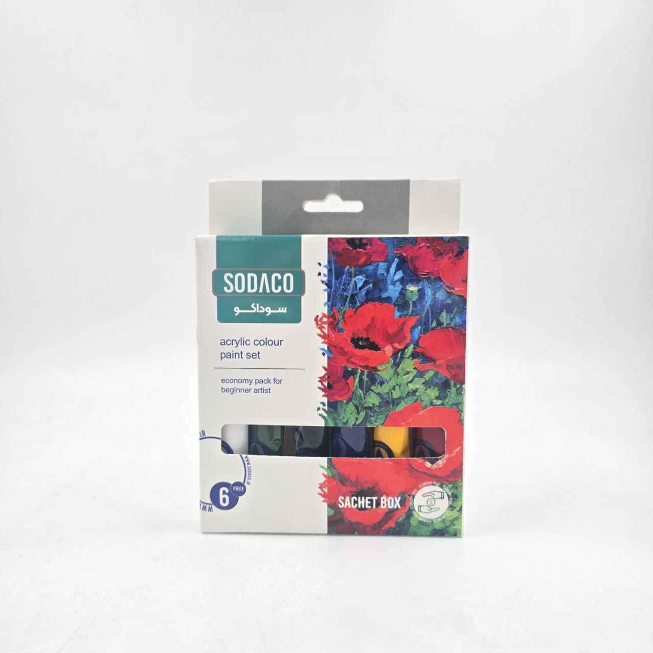 اکریلیک ساده ساشه 20میل سوداکو6رنگ کد20399