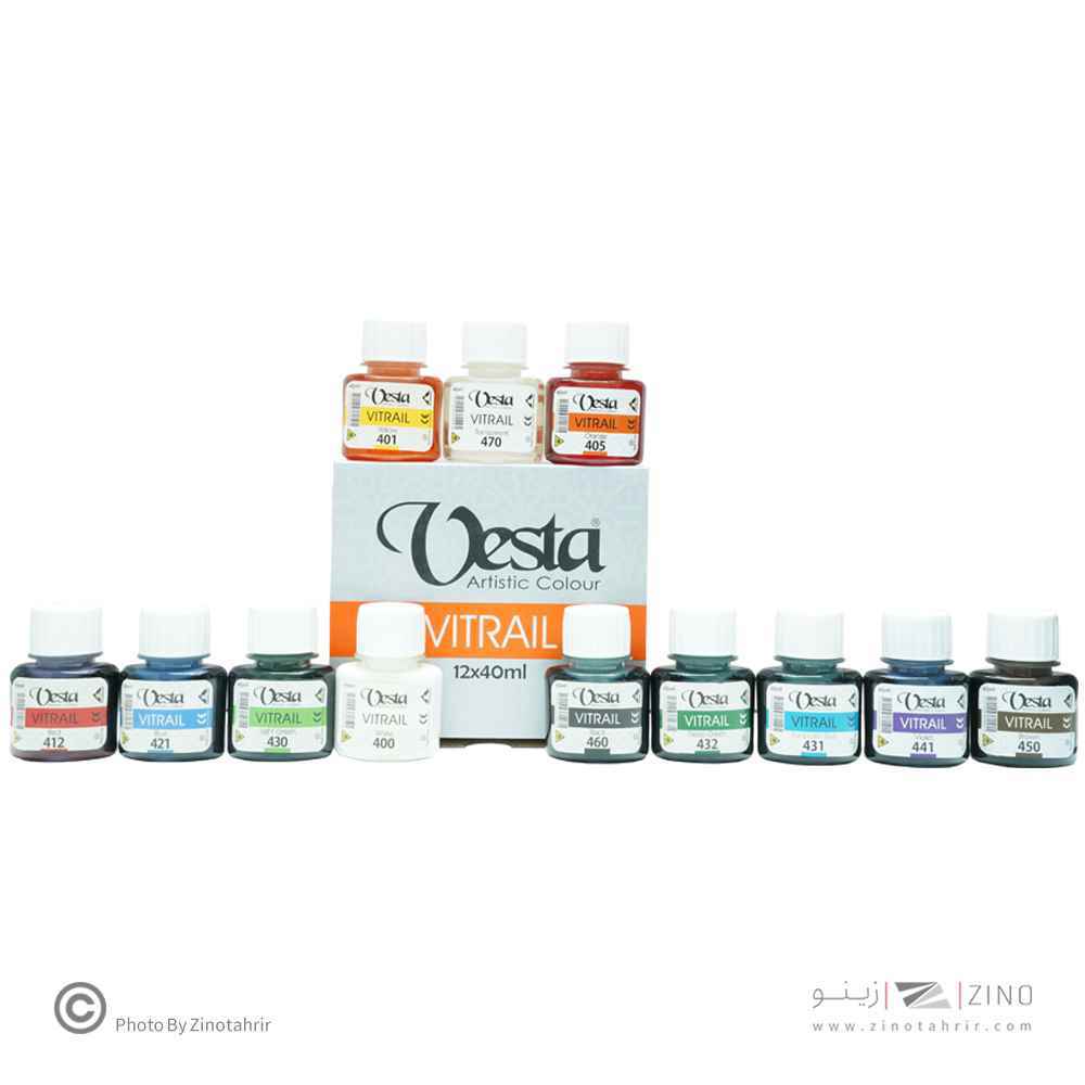 ویترای 12رنگ 40میل وستا
