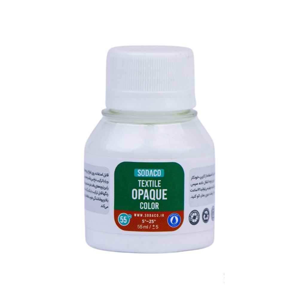 رنگ پارچه30میل سوداکو سفید اوپک کد00840