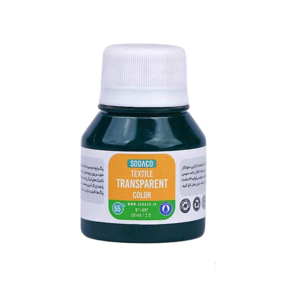 رنگ پارچه55میل سوداکو سبز ترنسپرنت کد02843