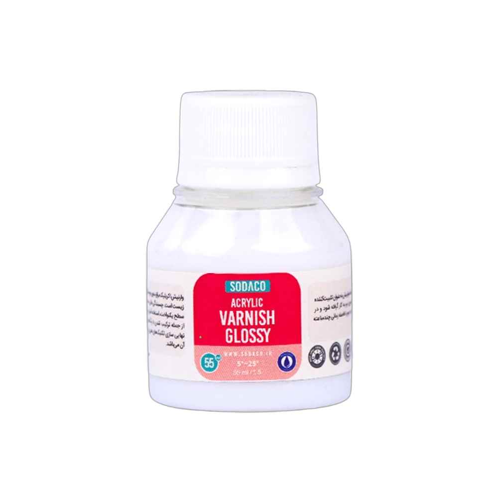 وارنیش55میل اکریلیک براق سوداکو کد02604