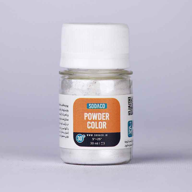 رنگ پودر30میل سوداکو صدف سفید ریز کد07046