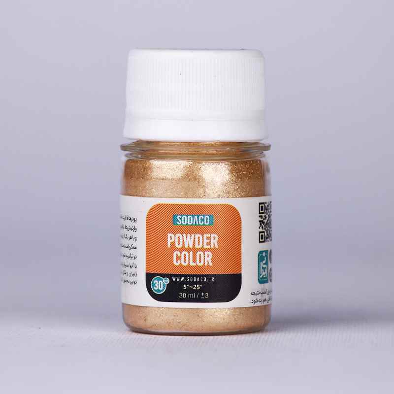 رنگ پودر30میل سوداکو صدف طلایی درشت کد07082