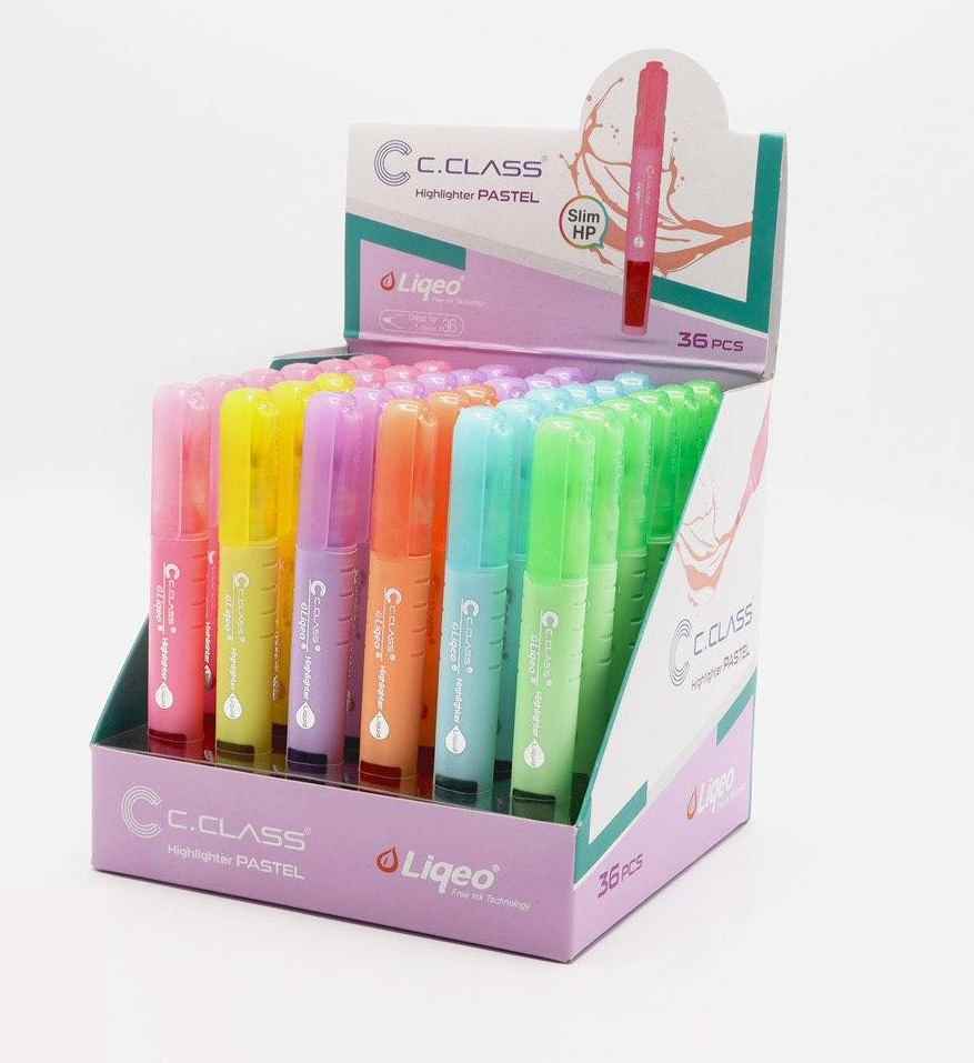 علامت زن رگلامی قلمی مایع پاستلی سیکلاس استند 36 عددی کد  HP-3130