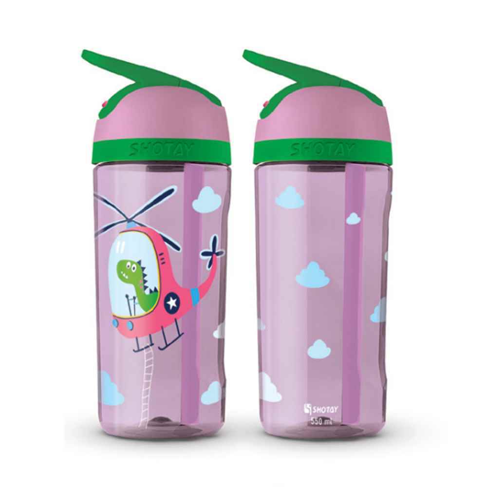 قمقمه شوتای550میل نی دار فانتزی سری دایناسورشاغل کد6599