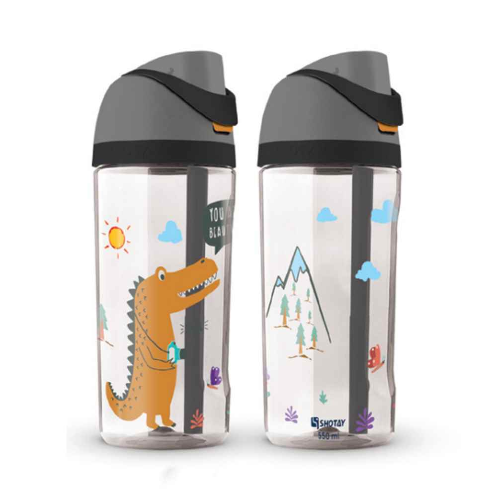 قمقمه شوتای550میل نی دار فانتزی سری دایناسور ملوس کد6588