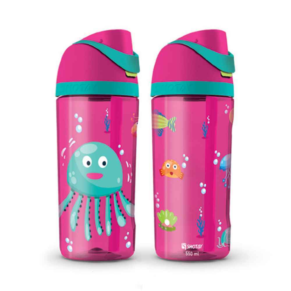 قمقمه شوتای550میل نی دار فانتزی سری اقیانوس کد6585