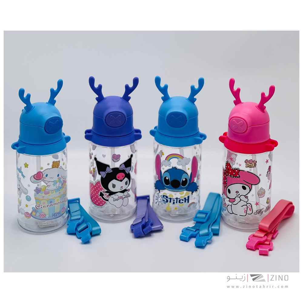 قمقمه600میل نی دار فانتزی(طرح کرومی) کد3902