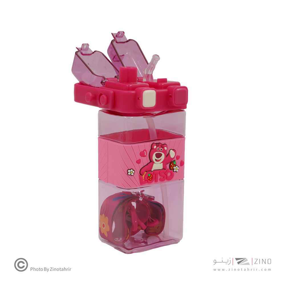 قمقمه520میل نی دار(دوکاره طرح فانتزی)