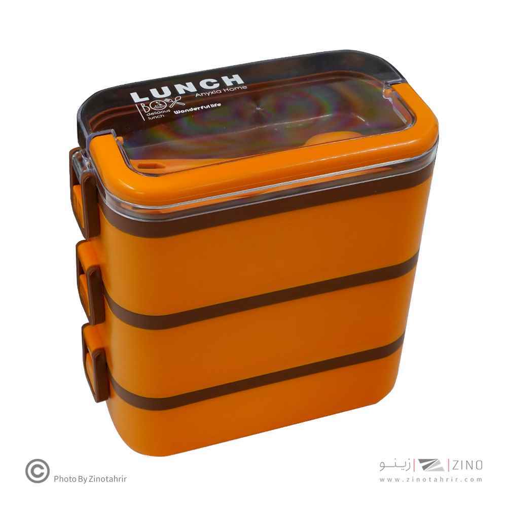 ظرف غذا سه طبقه مستطیل آنکسیا کد104