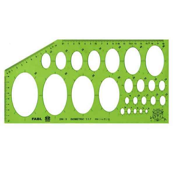 شابلون بیضی فابل