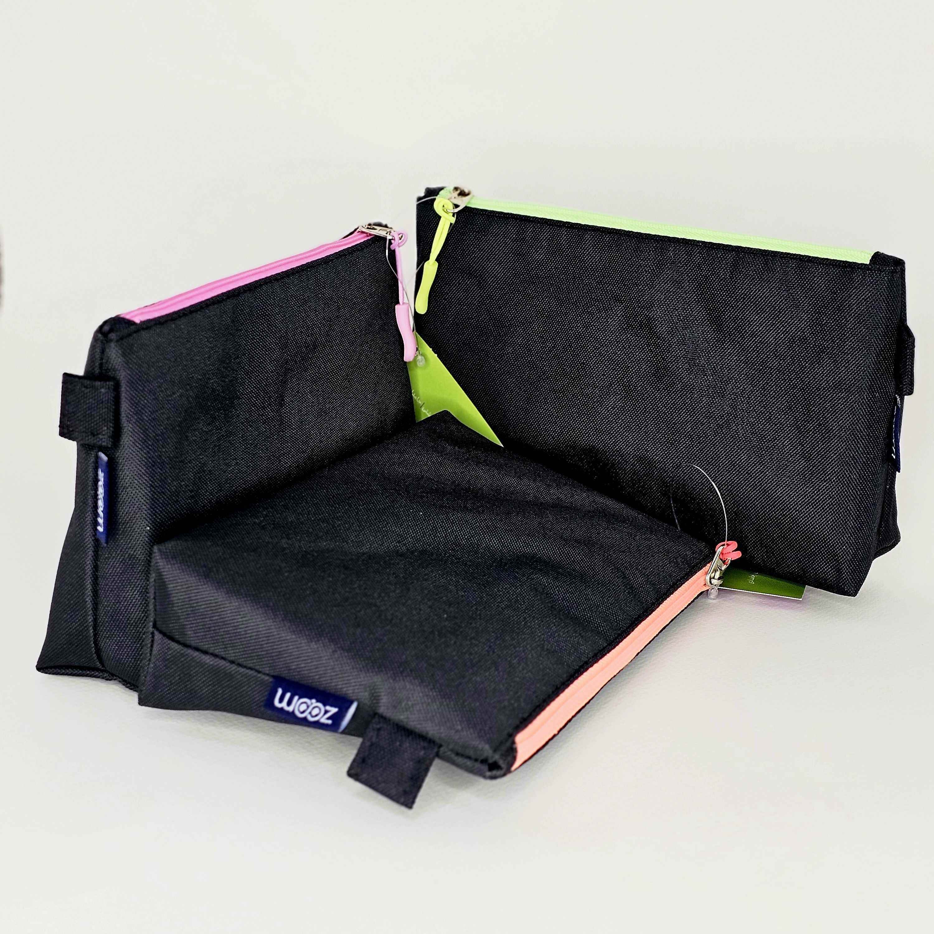 جامدادی تک زیپ پاکتی مشکی بزرگ زوم کدZ-676520