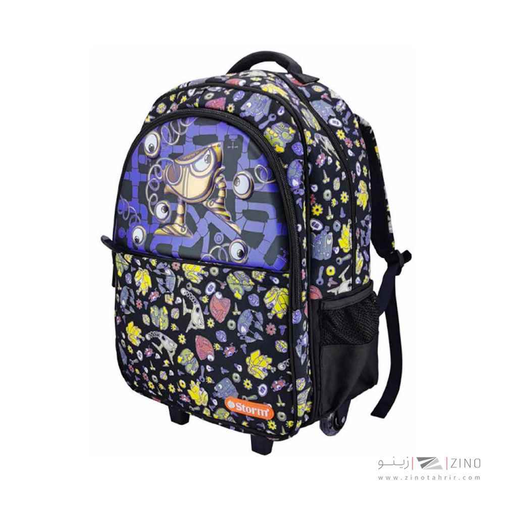 کوله پشتی چرخداراستورم طرح روبات کد900220