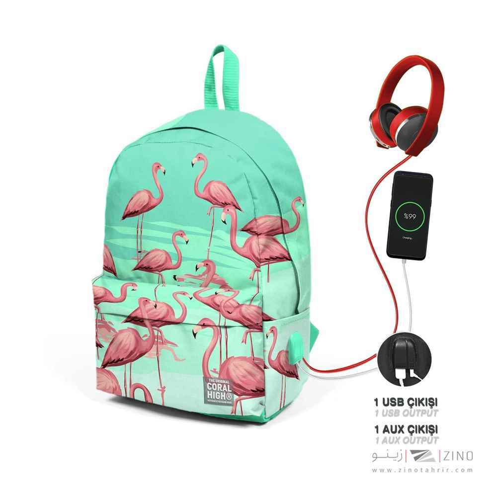 کوله پشتی با سوکت USB+AUXیایگان کد23432