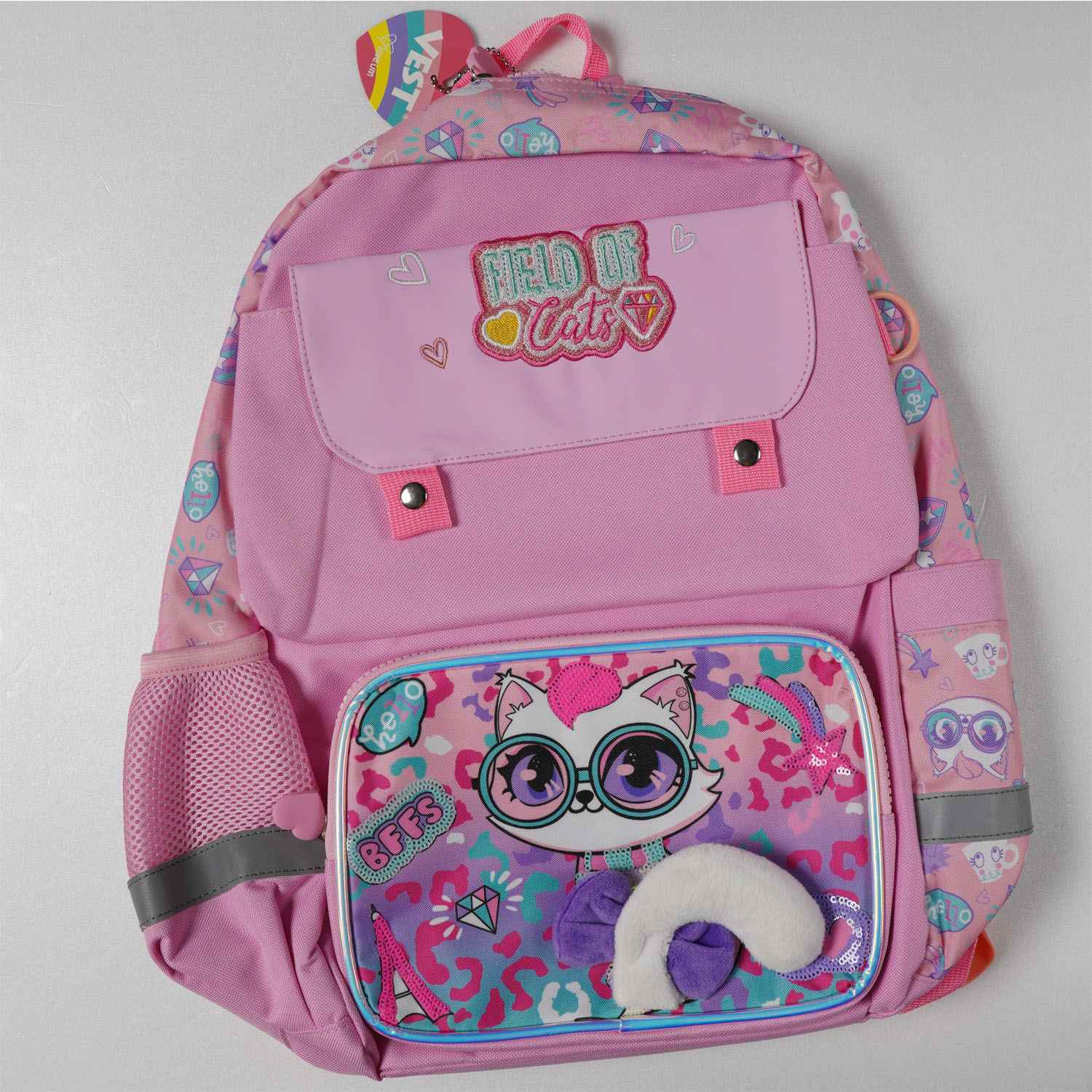 کوله پشتی سایز42*30 وست  گربه عینکی کد2065-6