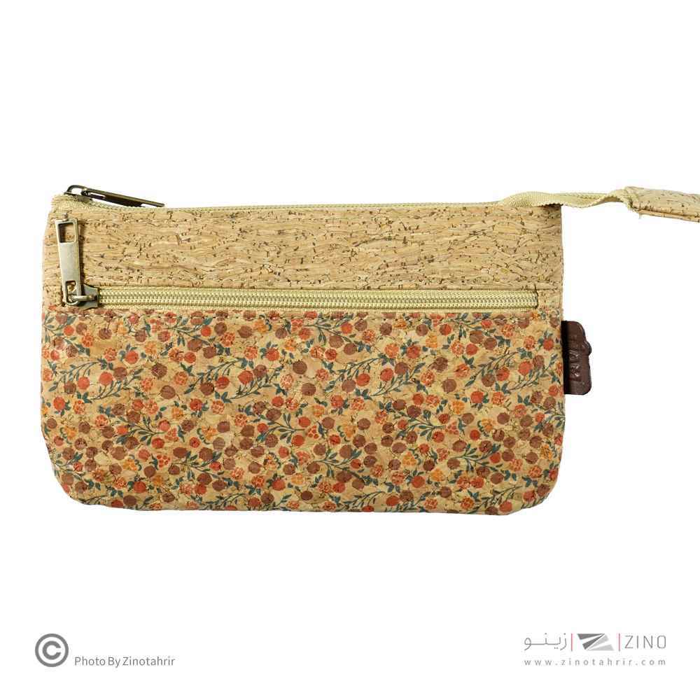 کیف دستی شبه پاکتی جیب دار(چوب پنبه)لیام کدL-18001