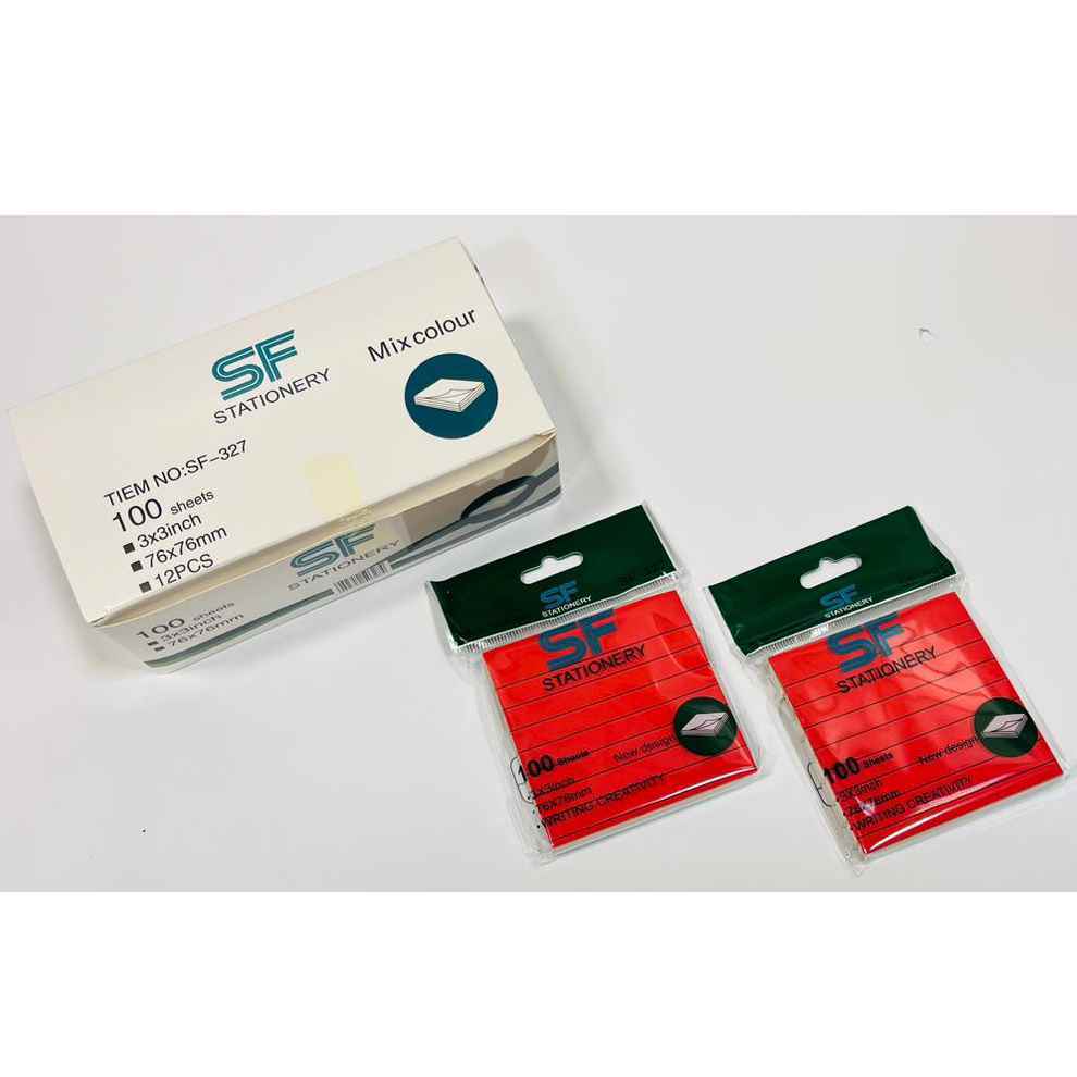 پست ایت100برگ76*76الوان خطدار اس اف کدSF-327