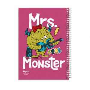 دفتر80برگ وزیری سیمی فانتزی الیپون کد233کارتن48عددی