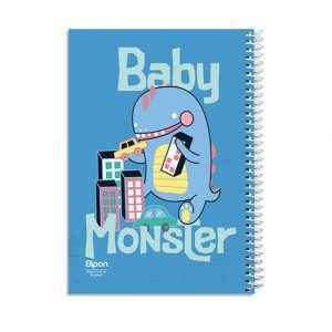 دفتر80برگ وزیری سیمی فانتزی الیپون کد233کارتن48عددی