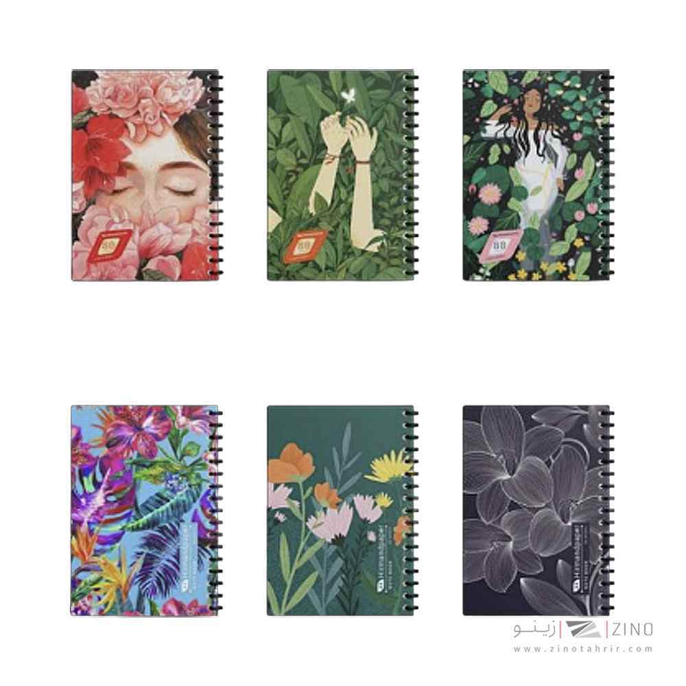 دفتر80برگ وزیری سیمی طلقی(دخترانه)هیرمندپیپر